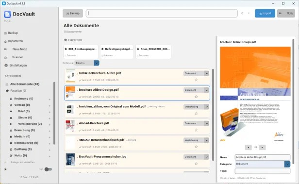 DocVault Dokumentenverwaltung und Management System