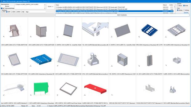 Thumbnail-Viewer für Alibre Design und Atom3D